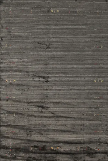 Elegant Gabbeh Area Rug 8x10 with Subtle Delicate Accents