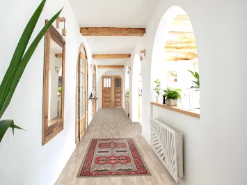 Handmade Wool Heriz Serapi Indian Rug 3x6