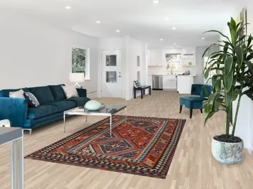 Vegetable Dye Kilim Qashqai Persian Area Rug 5x9