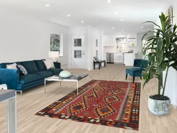 Vegetable Dye Kilim Qashqai Persian Area Rug 5x10