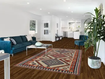 Vegetable Dye Kilim Qashqai Persian Area Rug 6x9