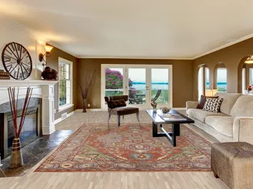 Geometric Heriz Serapi Indian Area Rug 9x12