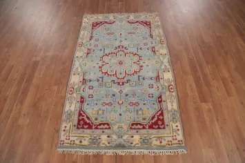 Handmade Wool Heriz Serapi Indian Rug 3x5