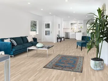 Blue Geometric Viss Indian Rug 3x5