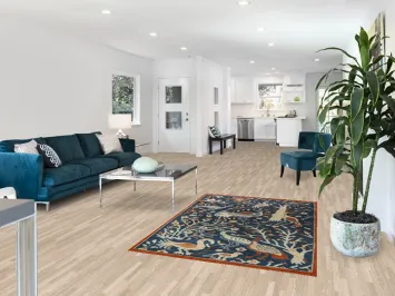 Animals Pictorial Blue Ziegler Indian Rug 4x6