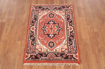 Geometric Heriz Serapi Indian Rug 2x3