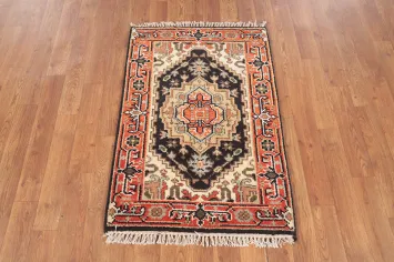 Geometric Heriz Serapi Indian Rug 2x3