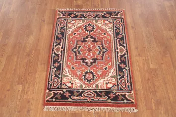 Geometric Heriz Serapi Indian Rug 2x3
