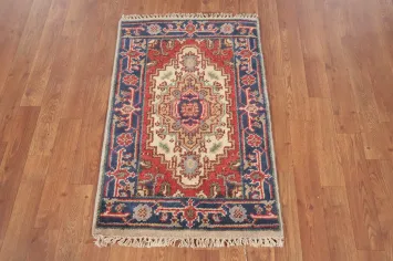 Geometric Heriz Serapi Indian Rug 2x3