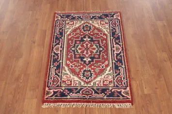 Geometric Heriz Serapi Indian Rug 2x3