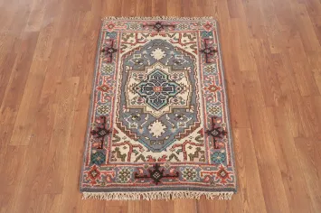 Geometric Heriz Serapi Indian Rug 2x3