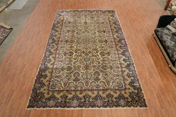 Antique Vegetable Dye Kerman Persian Large Rug 11x18