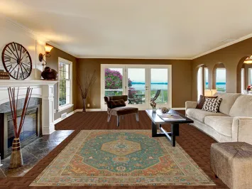 Traditional Wool Tabriz Persian Area Rug 7x10