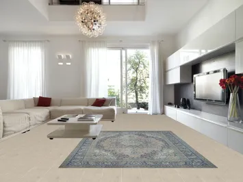 Vintage Pink Floral Tabriz Persian Area Rug 8x11