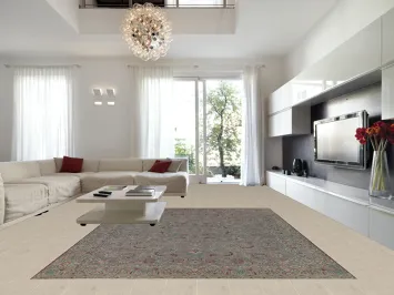 All-Over Floral Tabriz Persian Area Rug 10x13