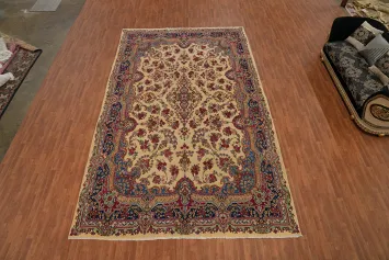 Vegetable Dye Antique Kerman Persian Large Rug 10x16