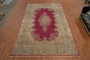 Vegetable Dye Kerman Persian Large Rug 12x18