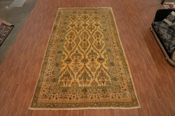 Vegetable Dye Wool Kerman Persian Large Rug 10x18