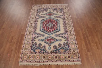 Handmade Wool Viss Indian Foyer Rug 4x6