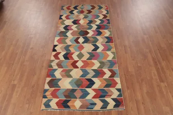 Vegetable Dye Kilim Qashqai Persian Rug 4x8
