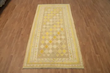 Vegetable Dye Kilim Qashqai Persian Area Rug 5x9