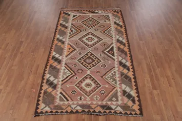 Vegetable Dye Kilim Qashqai Persian Area Rug 5x8