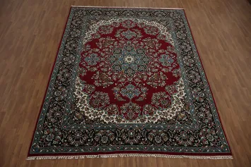 Floral Red Tabriz Turkish Area Rug 10x13