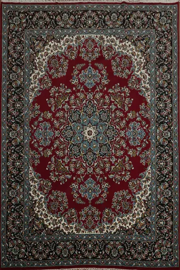 Floral Red Tabriz Turkish Area Rug 10x13