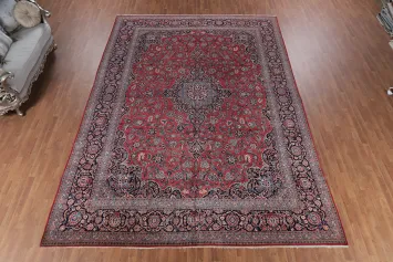 Vegetable Dye Kashan Dabir Persian Large Rug 10x15