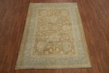Handmade Wool Oushak Turkish Rug 5x7