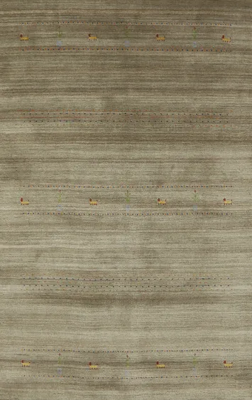 Tribal Gabbeh Oriental Area Rug 5x8