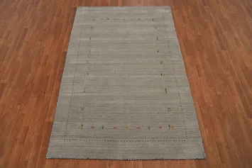 Handmade Wool Gabbeh Oriental Area Rug 5x8
