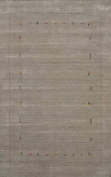 Handmade Wool Gabbeh Oriental Area Rug 5x8