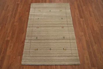 Handmade Wool Gabbeh Oriental Accent Rug 3x5