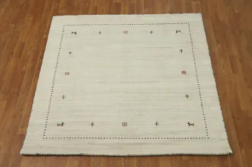 Tribal Gabbeh Handmade Square Rug 5x5
