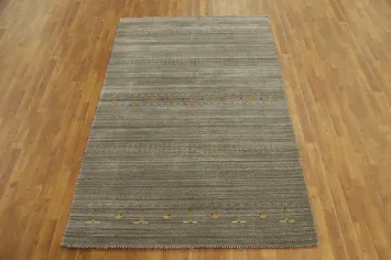 Tribal Wool Gabbeh Oriental Area Rug 5x8