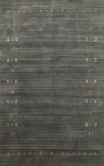 Tribal Gabbeh Oriental Area Rug 5x8