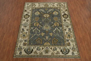 Handmade Floral Oushak Indian Area Rug 9x12