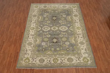 Handmade Floral Oushak Indian Area Rug 9x12