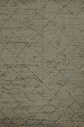 Trellis Wool Moroccan Indian Area Rug 9x12