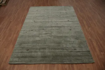 Tribal Gabbeh Green Area Rug 7x10