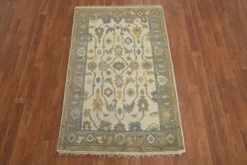 Handmade Floral Oushak Indian Accent Rug 3x5