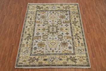 Handmade Floral Oushak Indian Area Rug 8x10