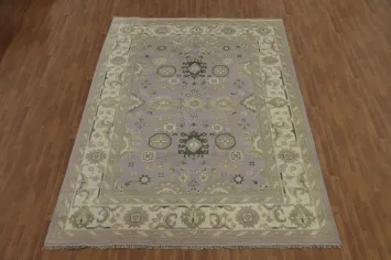 Handmade Floral Oushak Indian Area Rug 9x12