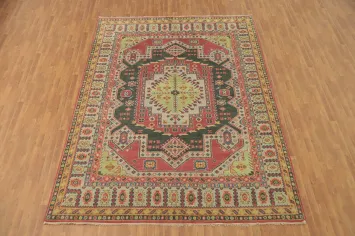 Geometric Wool Kazak Indian Area Rug 9x12