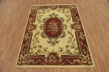 Victorian Style Floral Indian Area Rug 6x8