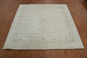 Tribal Wool Gabbeh Square Area Rug 9x9