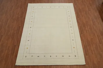 Tribal Wool Gabbeh Oriental Area Rug 8x12