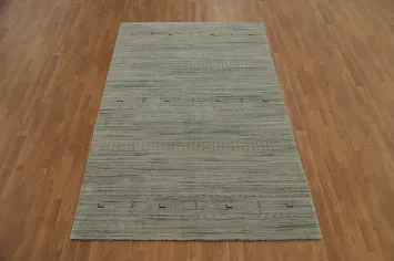 Handmade Wool Gabbeh Oriental Area Rug 5x8