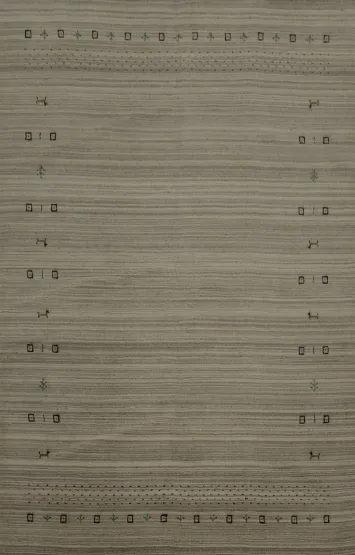 Artisan-Crafted Gabbeh Area Rug 6x9 Bringing Style and Warmth